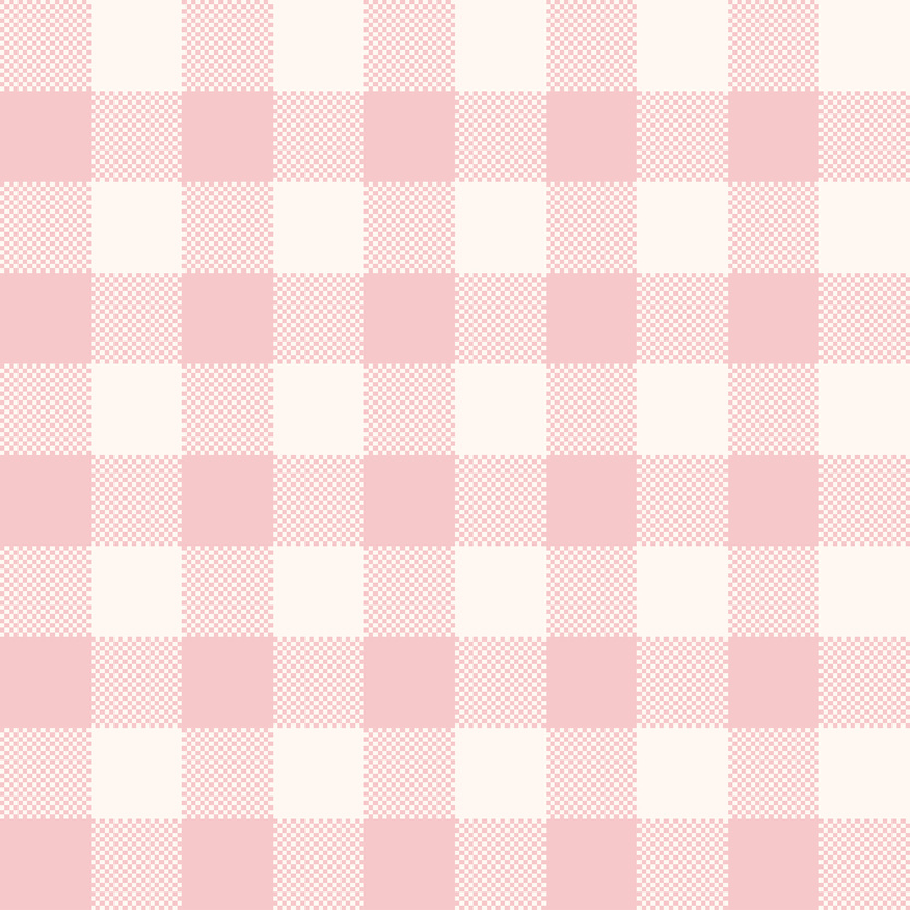 Seamless pastel pink gingham pattern. Geometric vichy background